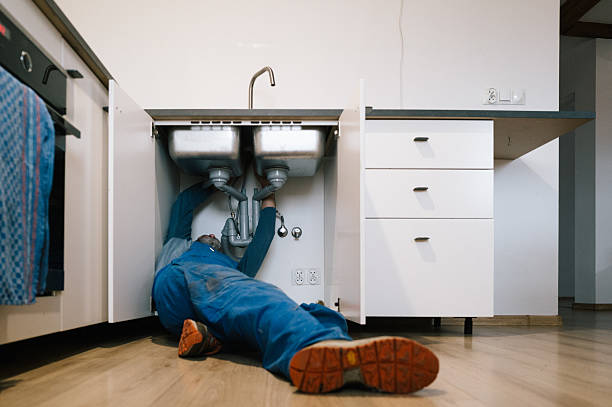 Professional Emergency Plumber technician working in Denver, NY